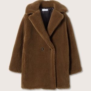 Faux shearling oversized coat teddy coat NWT